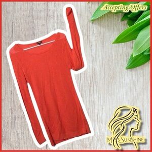 Express - Sz S - oversized long mesh shirt slit